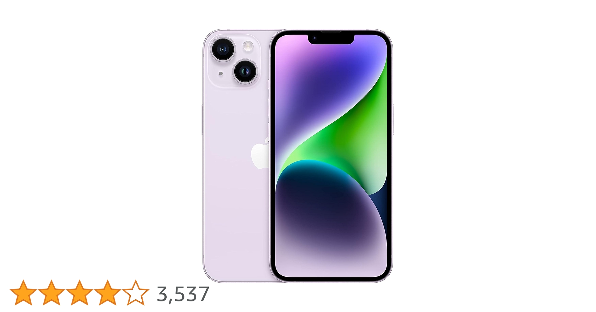 Mia　iPhone14plus パープル 128GB Apple iPhone 14 Plus, 128GB, Purple - Unlocked (Renewed